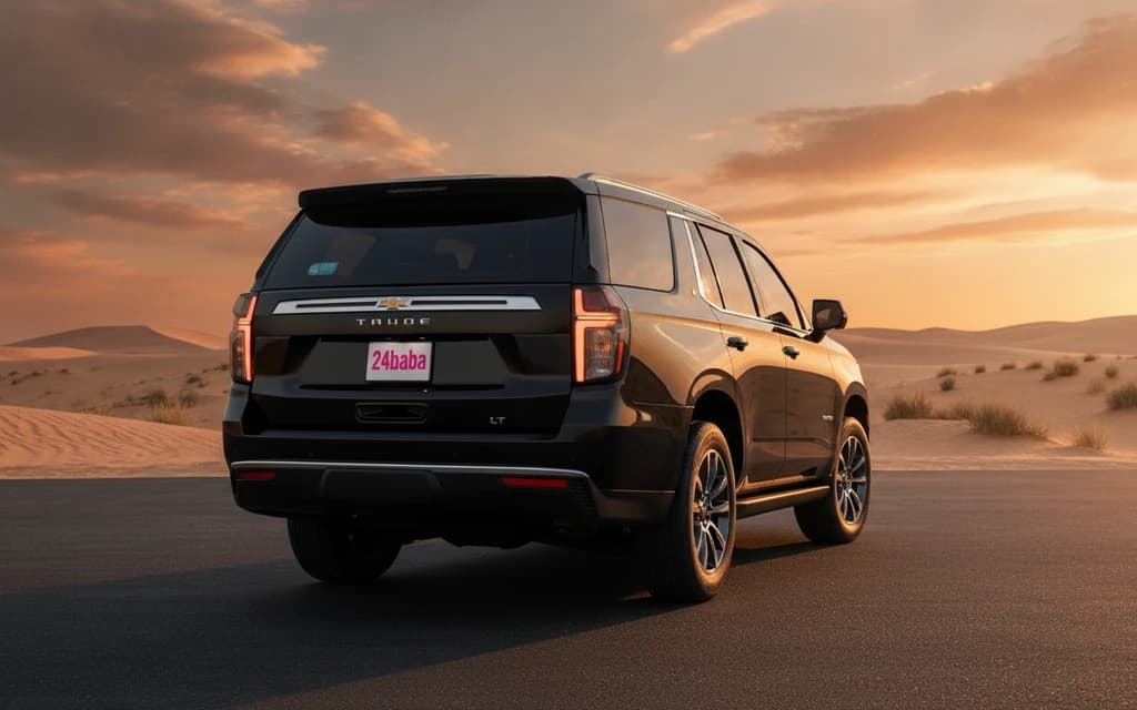 Chevrolet Tahoe 2024 Black rear view – rental in Dubai