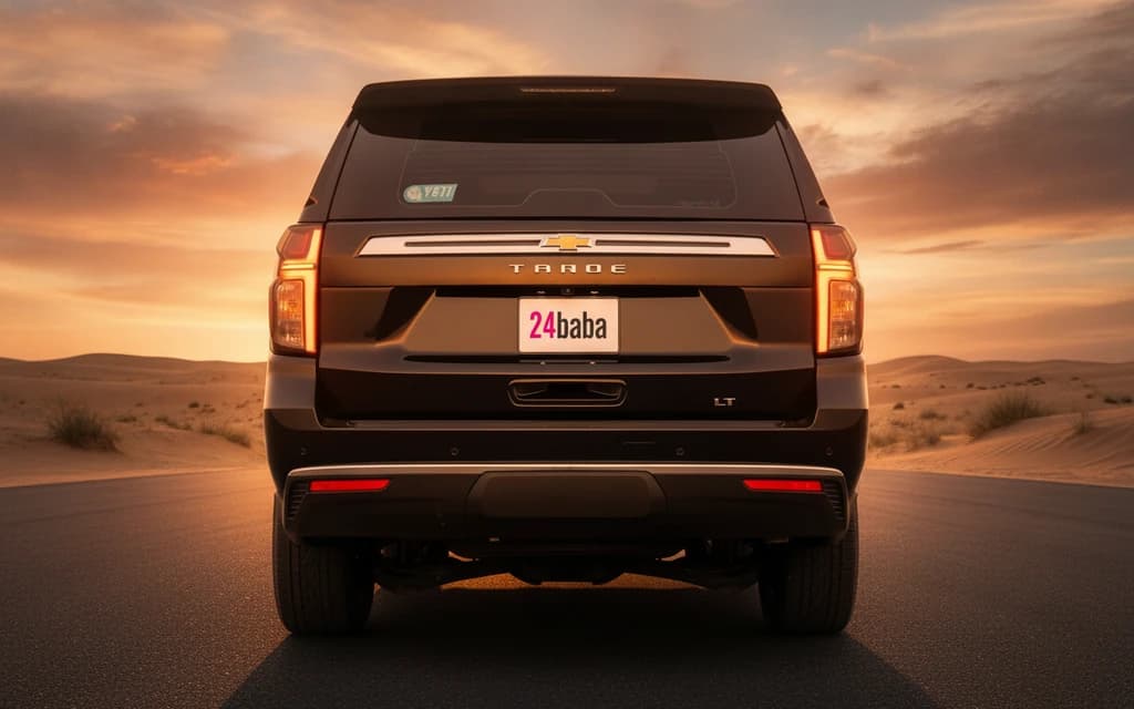 Chevrolet Tahoe 2024 Black rear view – rental in Dubai