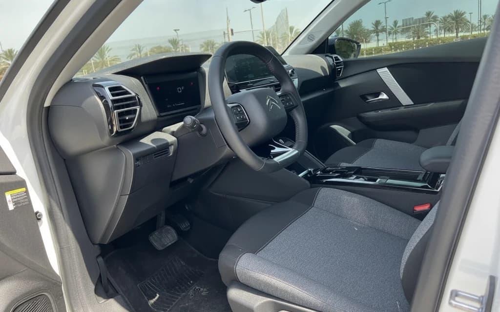 Citroen C4 2023 White interior view – rental in Dubai
