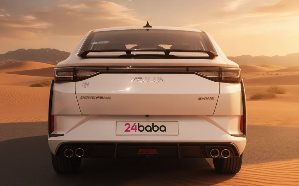 Dongfeng Shine 2025 White rear view – rental in Dubai