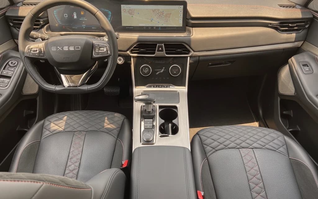 Exeed TXL 2024 Gray dashboard view – rental in Dubai