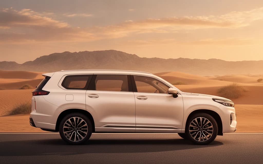Exeed VX 2024 White side view – rental in Dubai