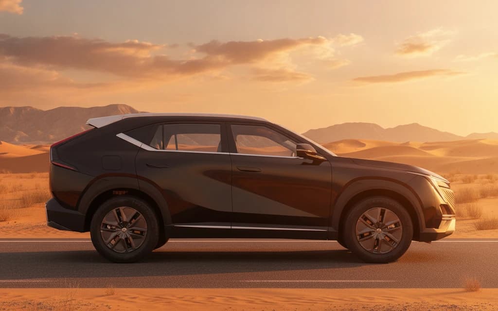 GAC Emkoo 2024 Black side view – rental in Dubai