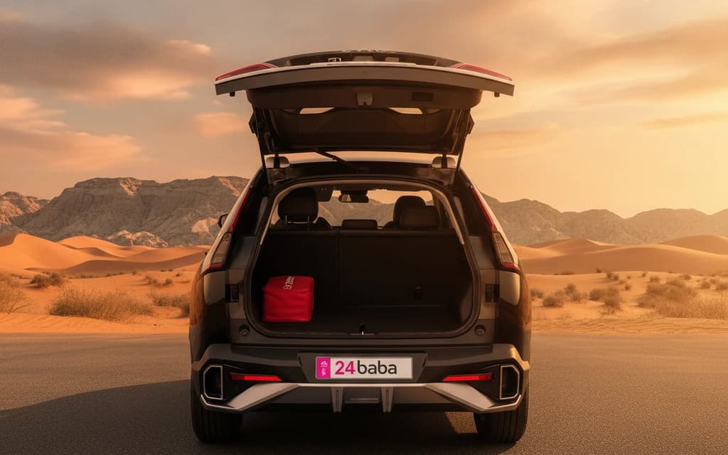 GAC Emkoo 2024 Black trunk space – rental in Dubai