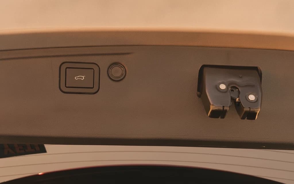 Haval H6 2024 Light Blue trunk space – rental in Dubai