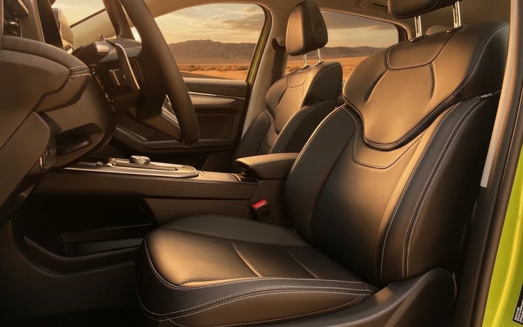 Haval Jolion 2024 Green front seats – rental in Dubai