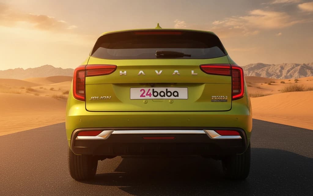 Haval Jolion 2024 Green rear view – rental in Dubai