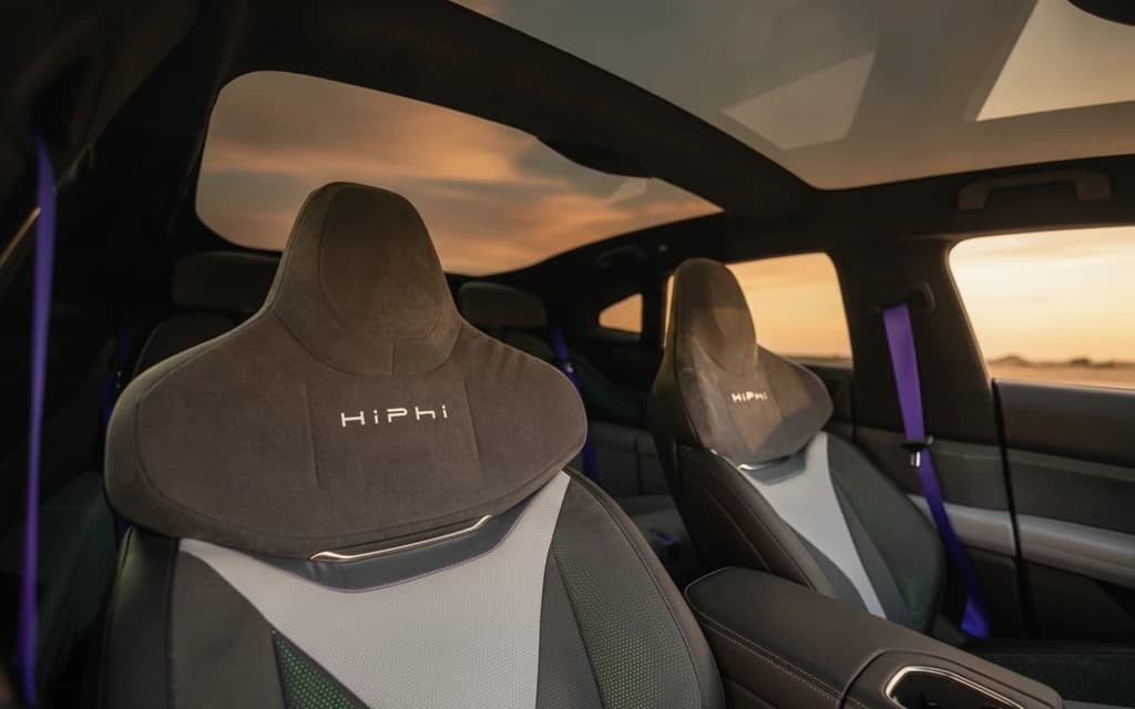 HiPhi Z 2023 Gray front seats – rental in Dubai