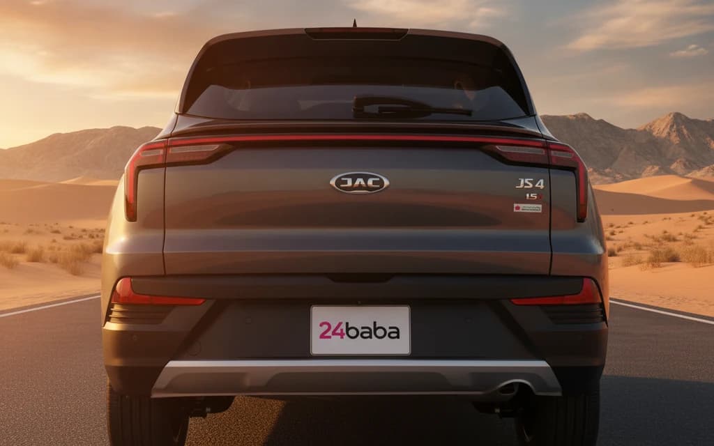 JAC JS4 2023 Gray rear view – rental in Dubai