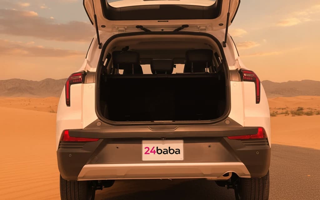 JAC JS4 2023 White trunk space – rental in Dubai