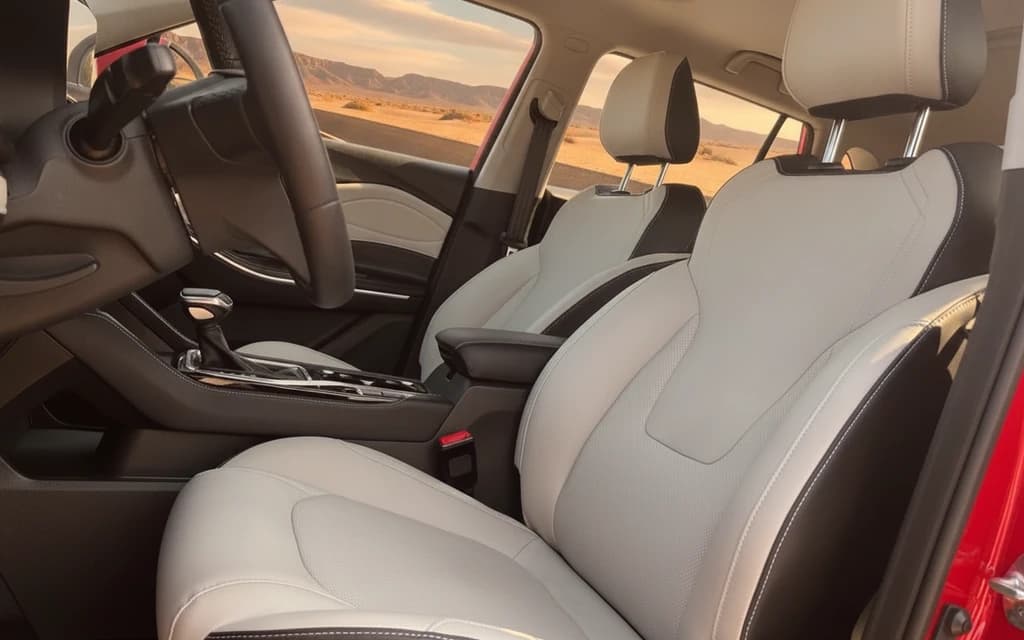 JAC JS4 2024 Red front seats – rental in Dubai