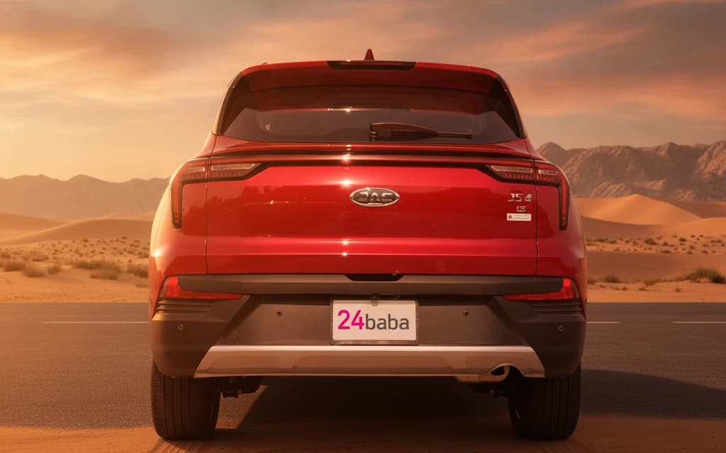 JAC JS4 2024 Red rear view – rental in Dubai