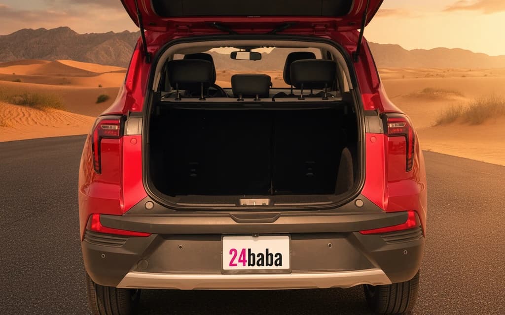 JAC JS4 2024 Red trunk space – rental in Dubai