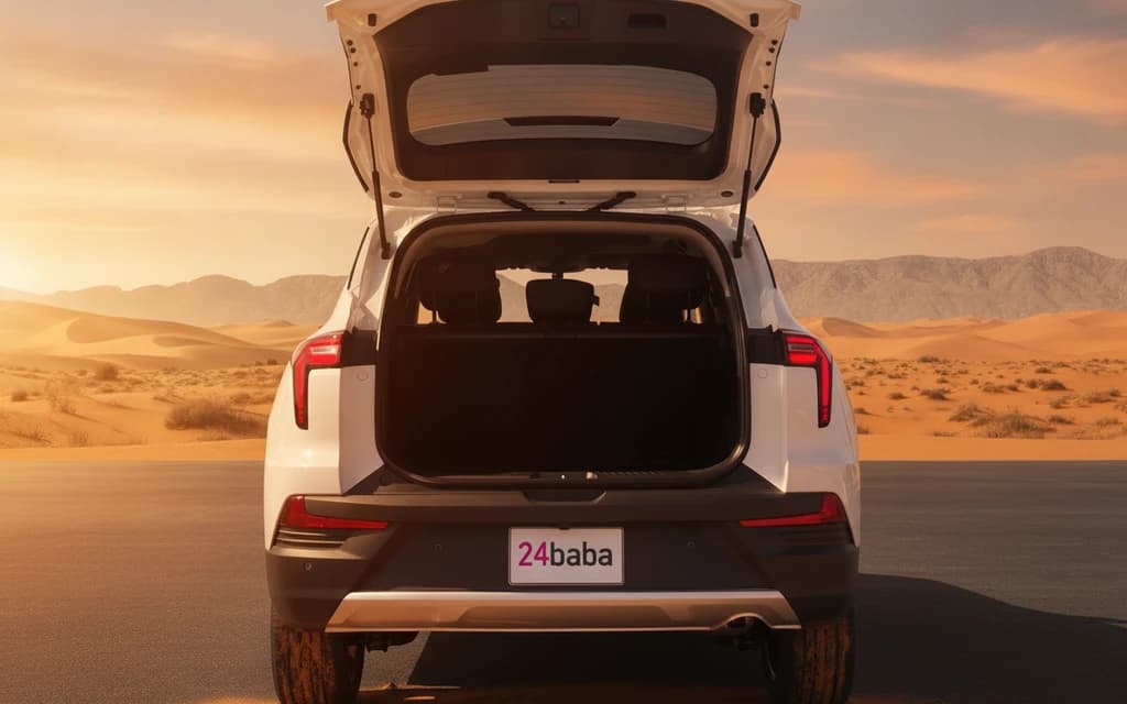 JAC JS4 2025 White trunk space – rental in Dubai