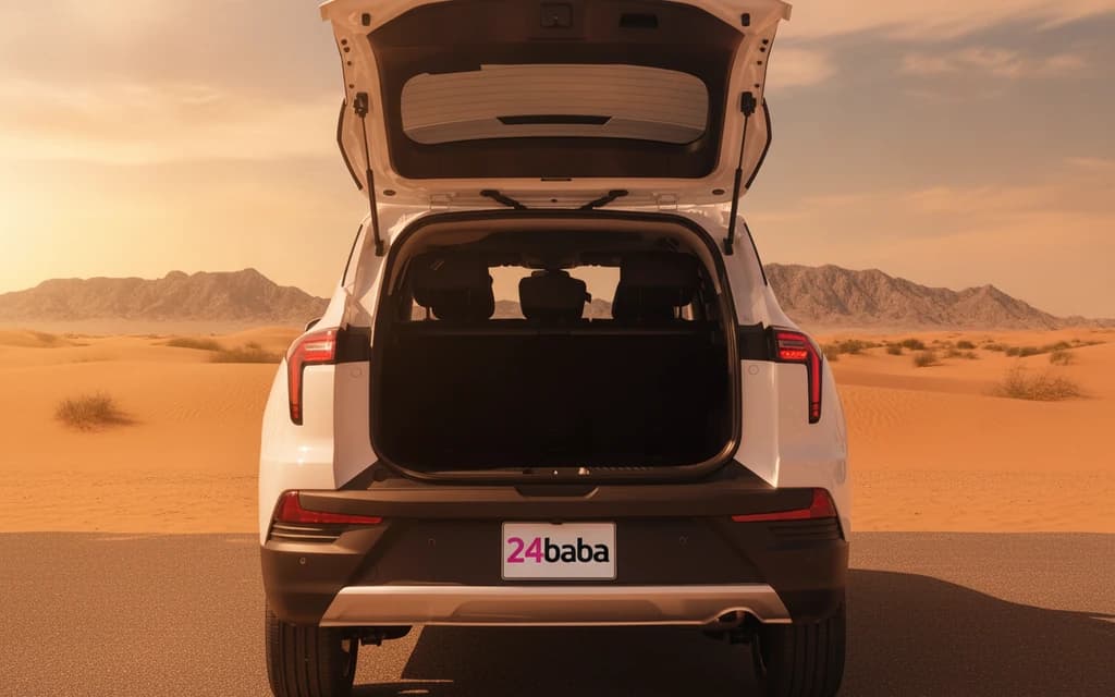 JAC JS4 2025 White trunk space – rental in Dubai