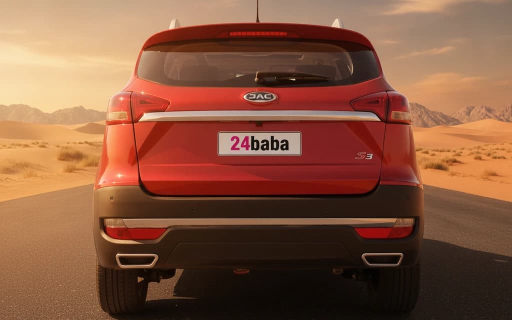 JAC S3 2023 Red rear view – rental in Dubai