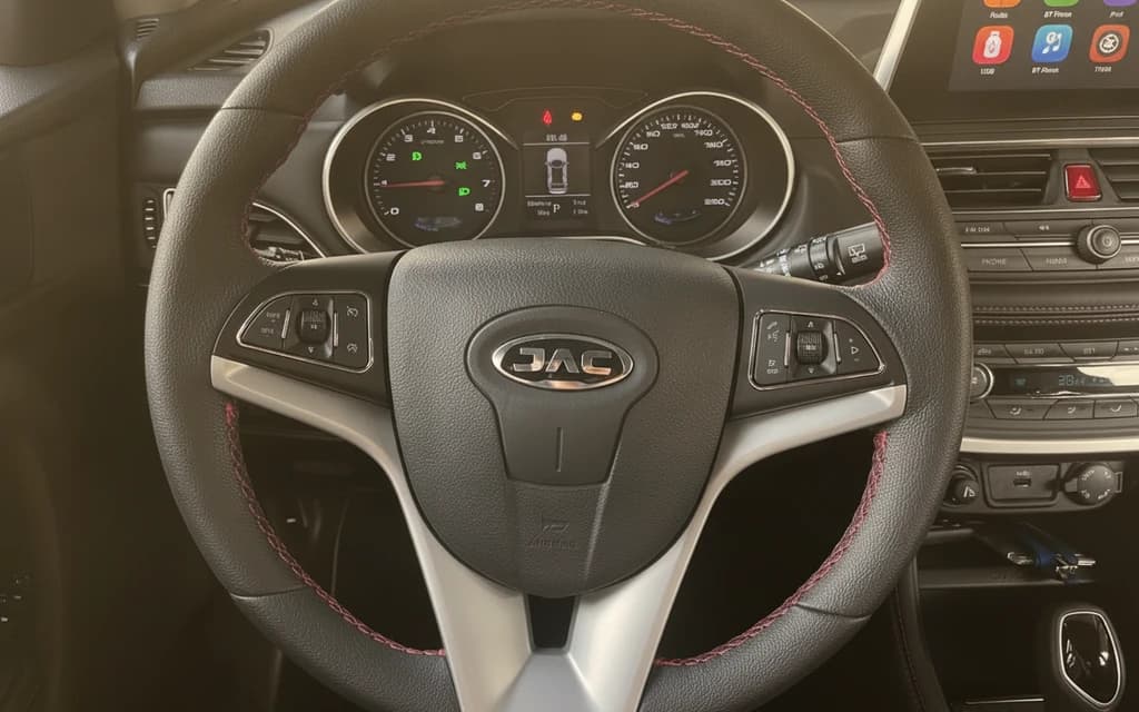 JAC S3 2023 Red steering wheel – rental in Dubai