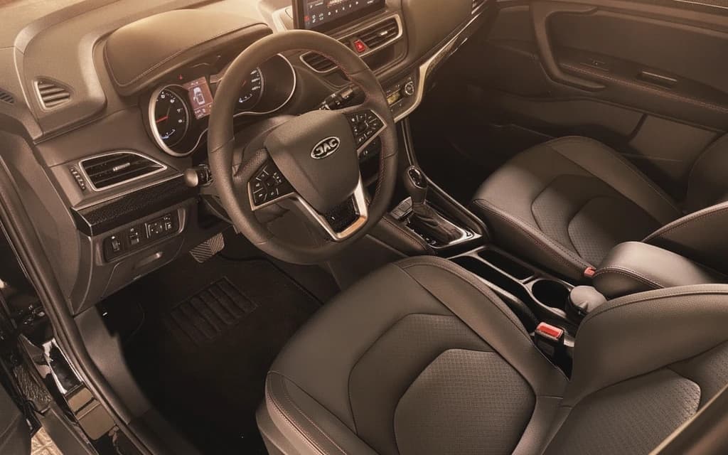 JAC S3 2026 Black interior view – rental in Dubai