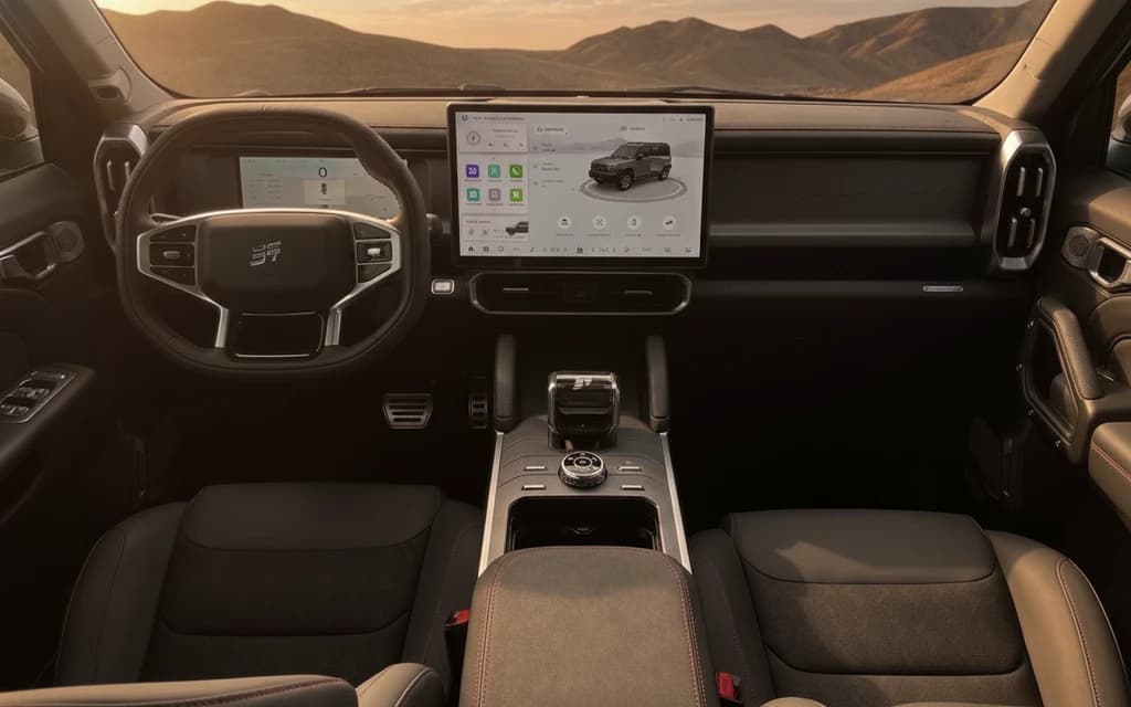 Jetour T2 2026 Gray dashboard view – rental in Dubai