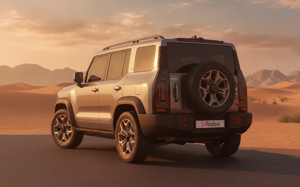 Jetour T2 2026 Gray rear view – rental in Dubai