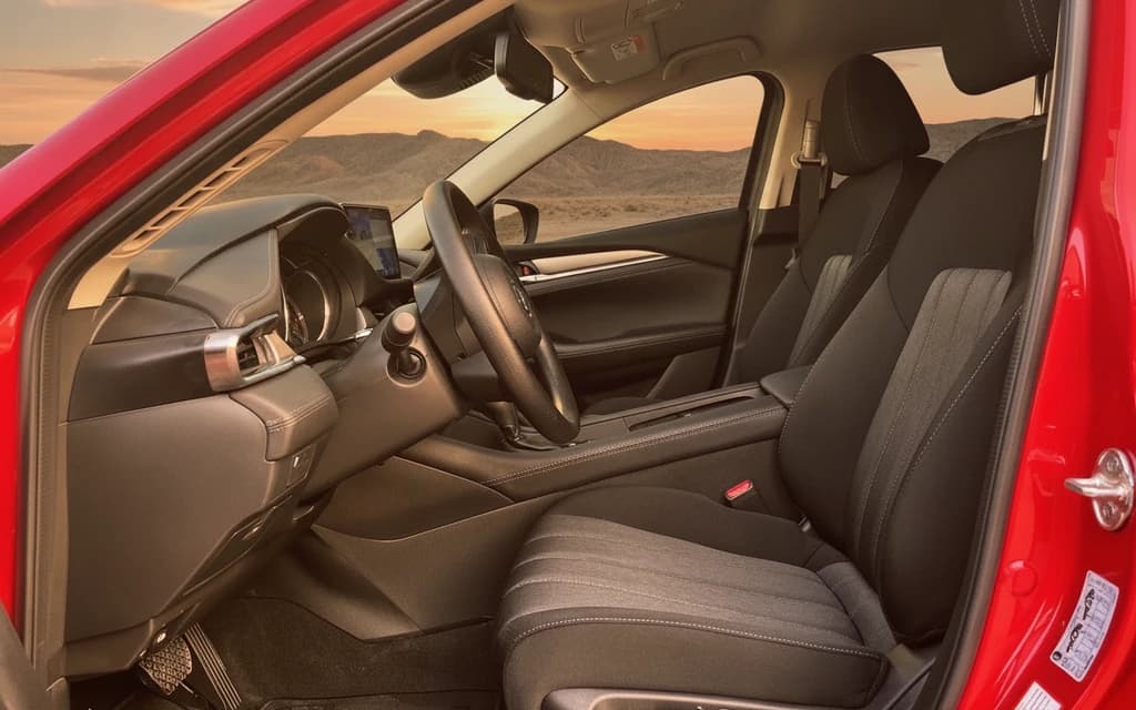 Mazda 6 2023 Red front seats – rental in Dubai