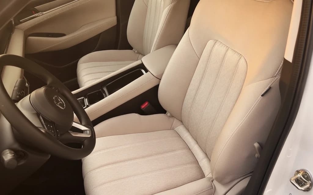 Mazda 6 2023 Silver front seats – rental in Dubai