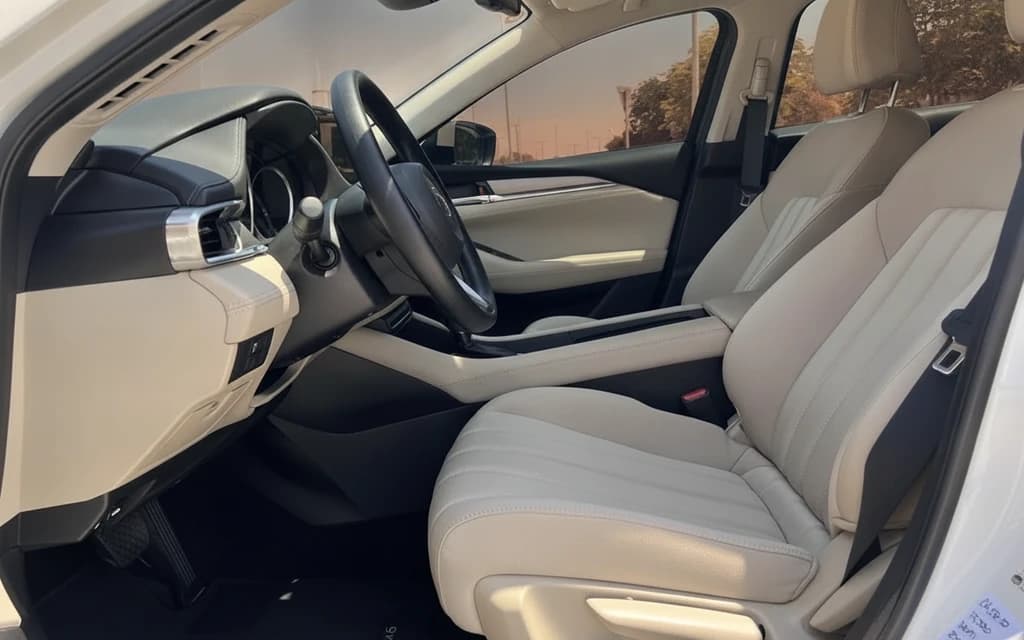 Mazda 6 2023 White interior view – rental in Dubai