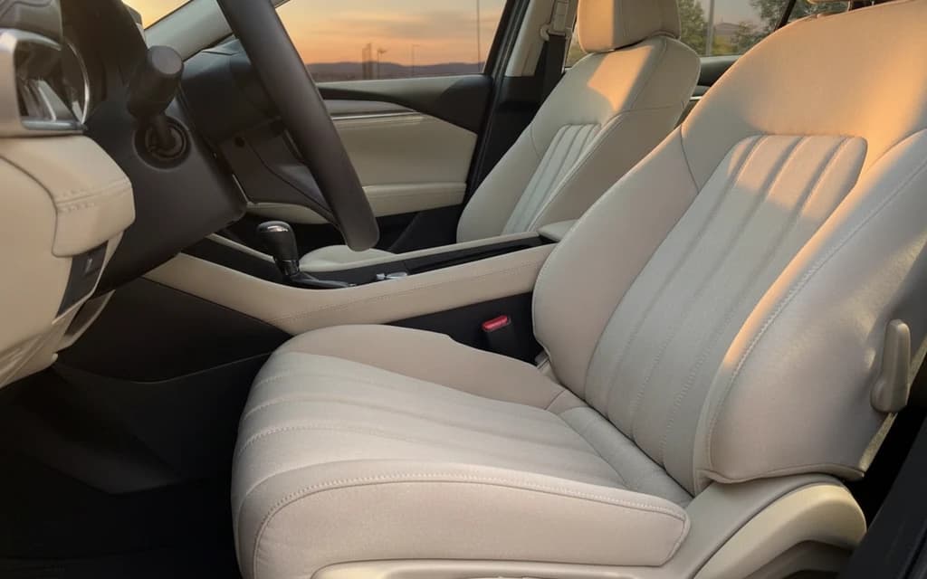 Mazda 6 2024 Silver front seats – rental in Dubai