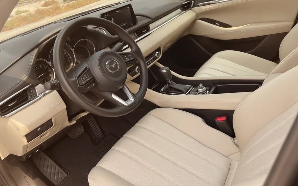Mazda 6 2024 Silver interior view – rental in Dubai