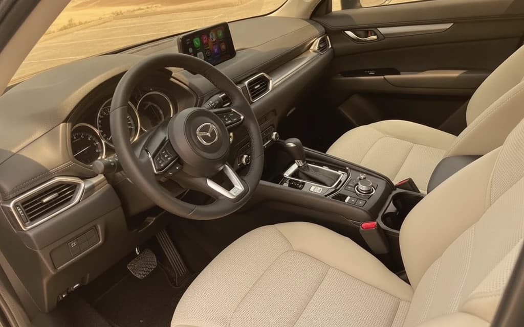 Mazda CX-5 2024 Gray interior view – rental in Dubai