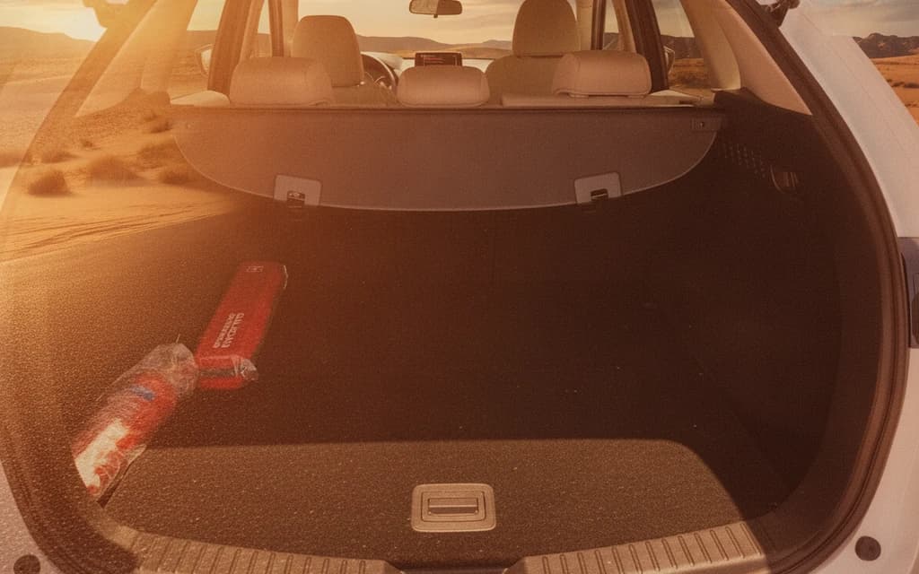 Mazda CX-5 2024 White trunk space – rental in Dubai