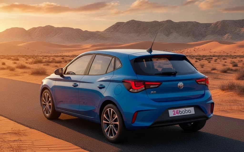 MG 3 2024 Blue trunk space – rental in Dubai