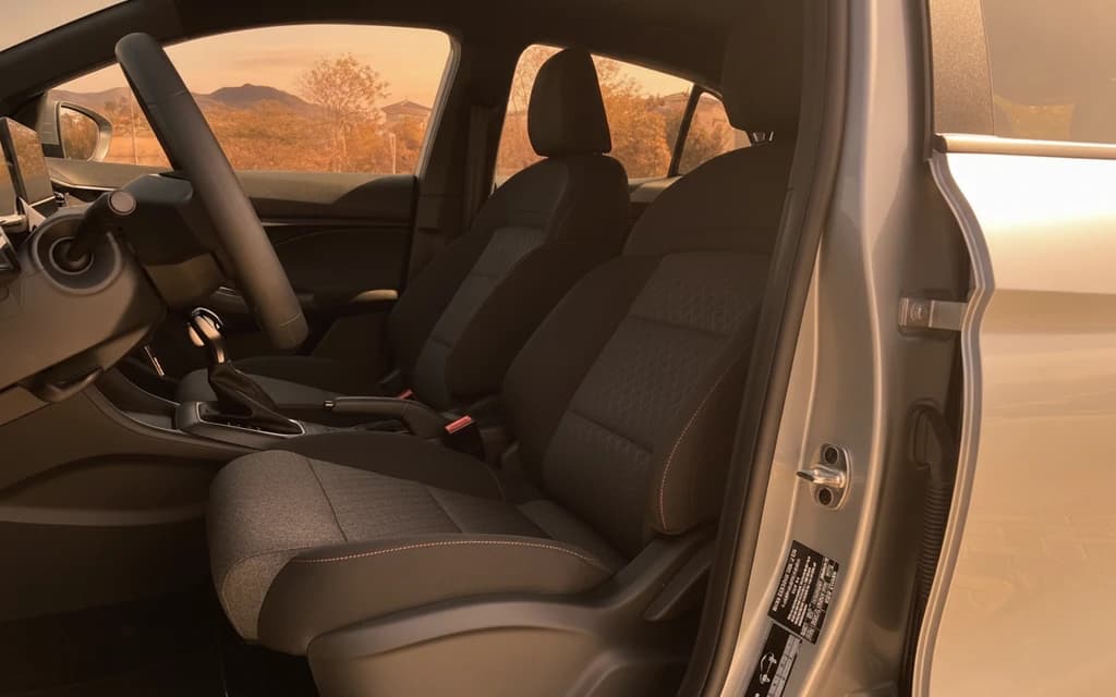 MG 3 2024 Silver front seats – rental in Dubai