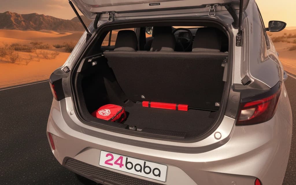 MG 3 2024 Silver trunk space – rental in Dubai