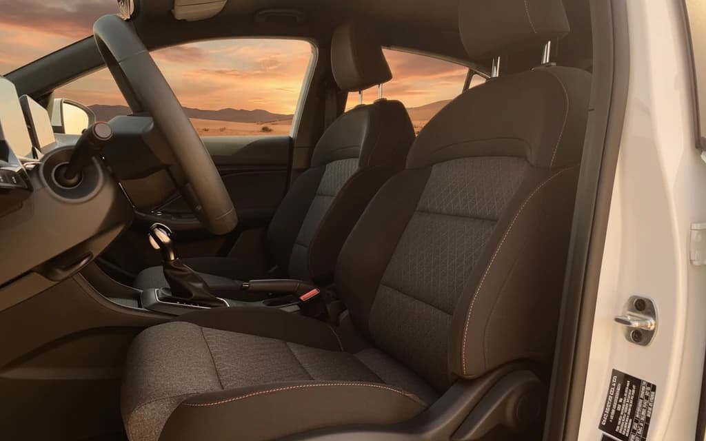 MG 3 2024 White front seats – rental in Dubai