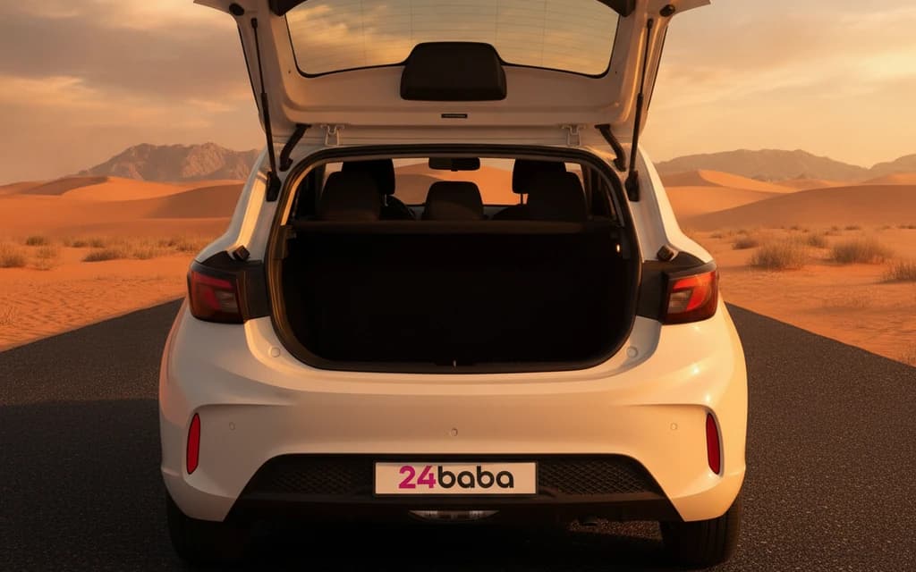 MG 3 2024 White trunk space – rental in Dubai