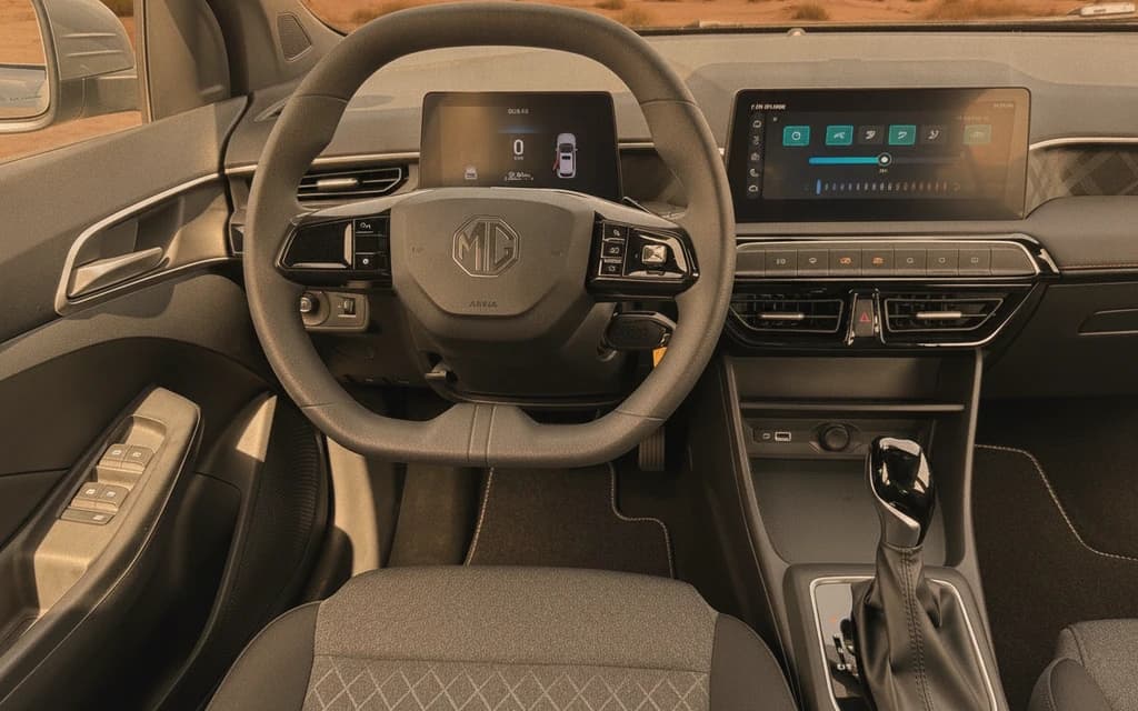 MG 3 2025 Silver interior view – rental in Dubai