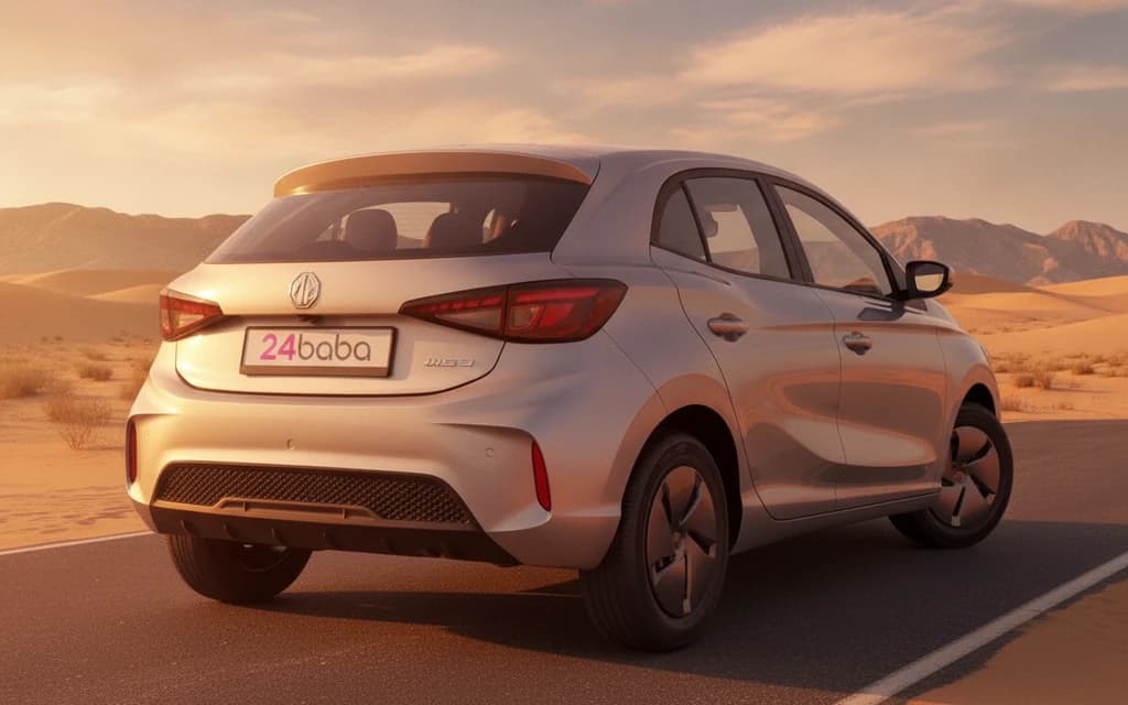 MG 3 2025 Silver side view – rental in Dubai
