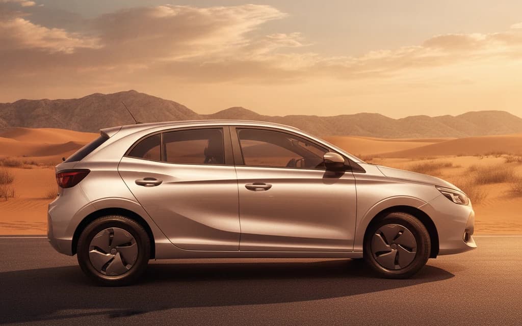 MG 3 2025 Silver side view – rental in Dubai