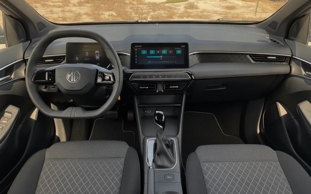 MG 3 2026 Silver interior view – rental in Dubai