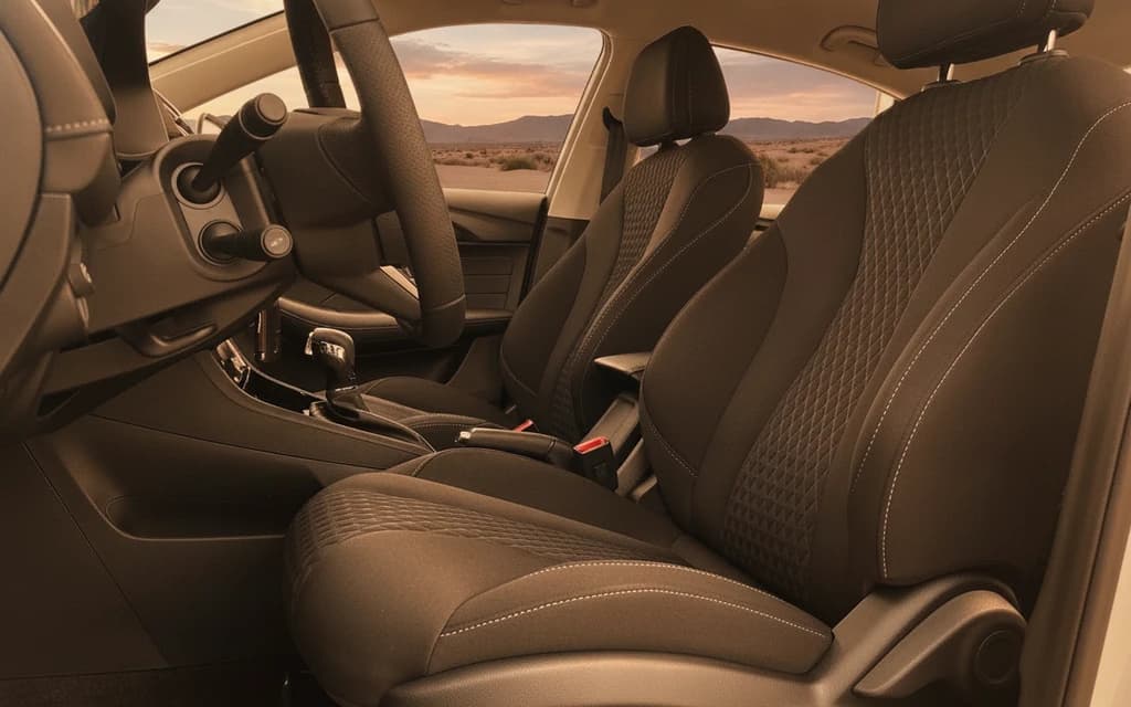 MG 5 2024 White front seats – rental in Dubai