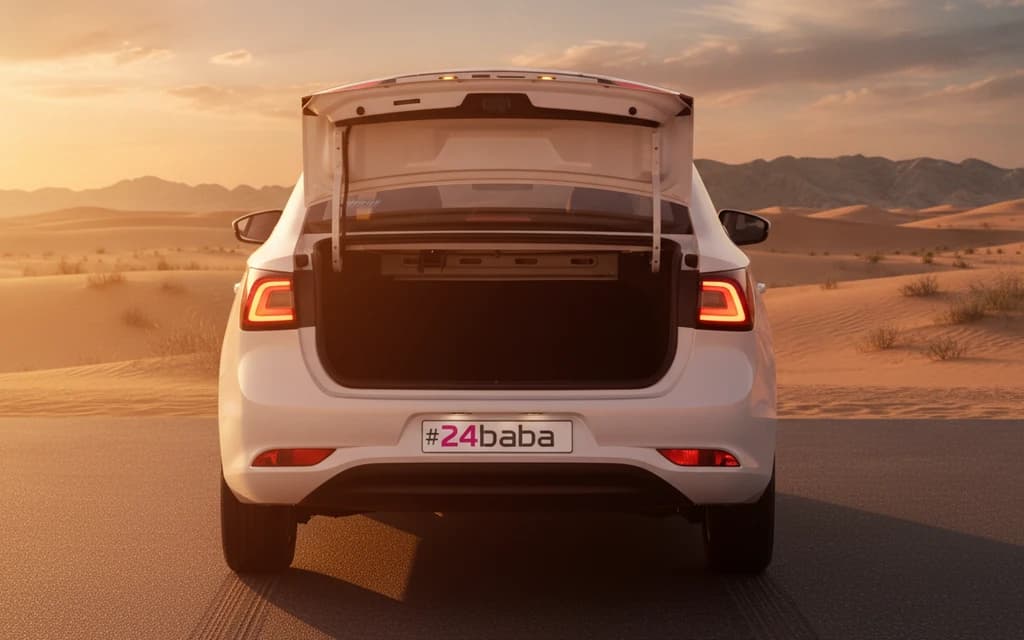 MG 5 2024 White trunk space – rental in Dubai