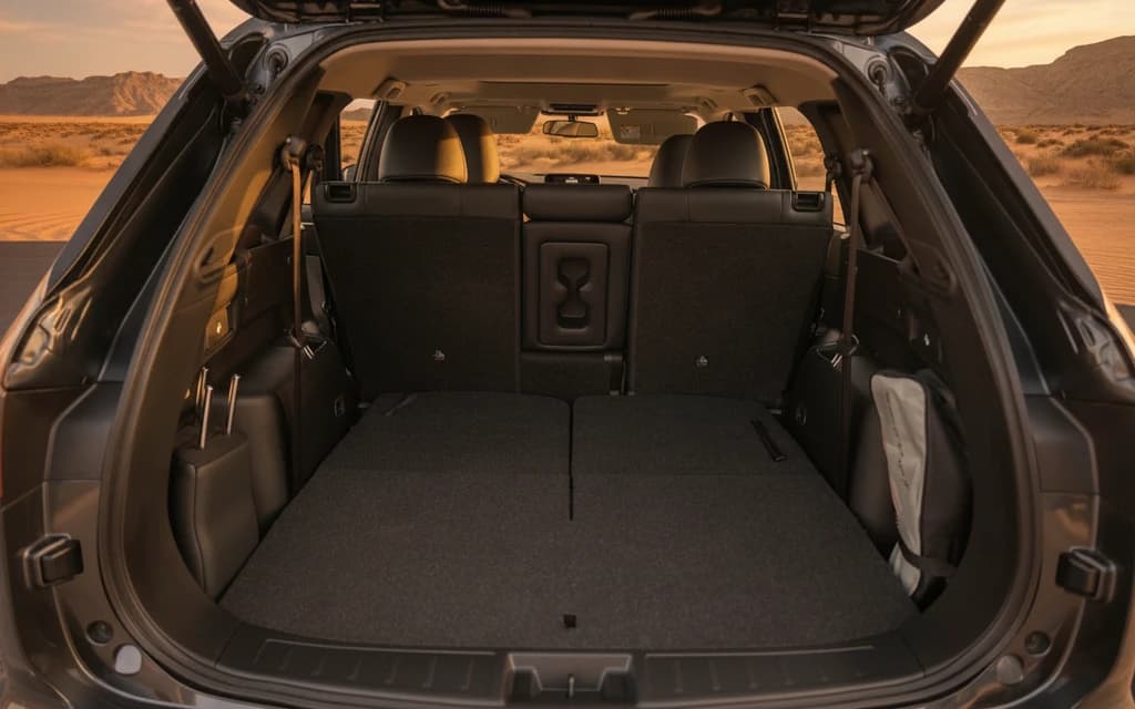 Mitsubishi Outlander 2025 Gray trunk space – rental in Dubai