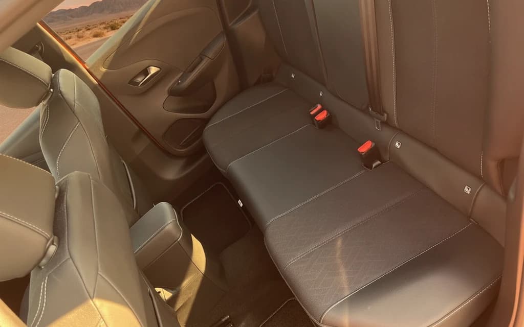 Opel Corsa 2023 Orange rear seats – rental in Dubai