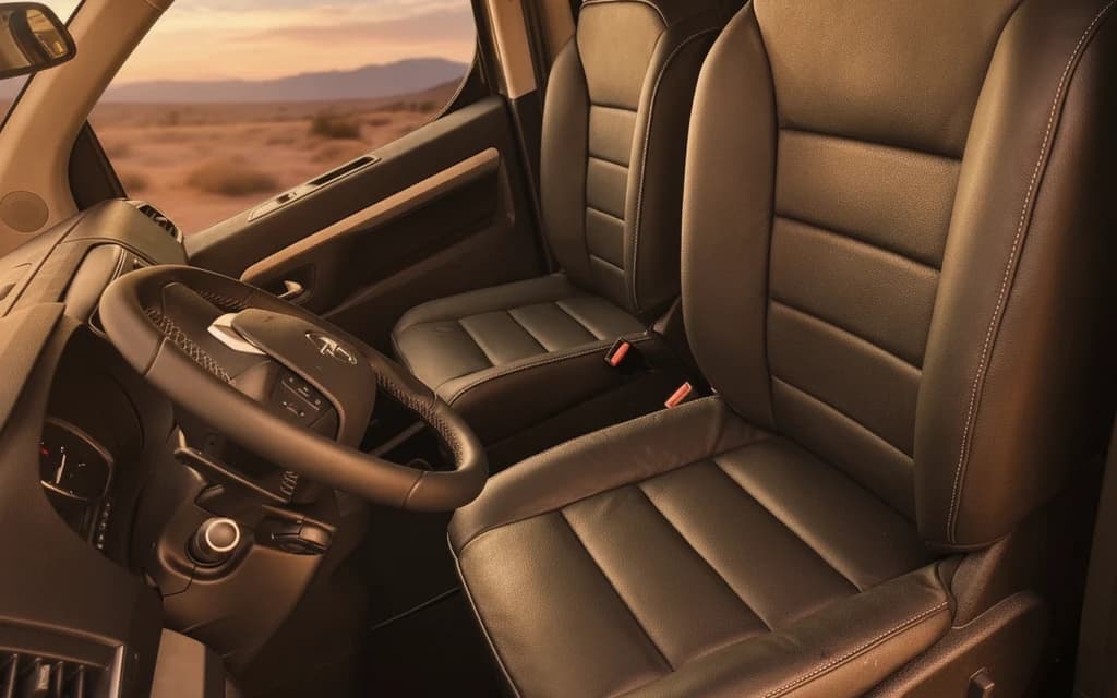 Opel Zafira 2023 Gray front seats – rental in Dubai