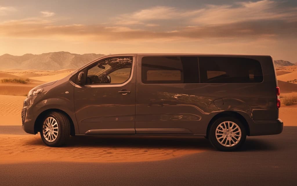 Opel Zafira 2023 Gray side view – rental in Dubai