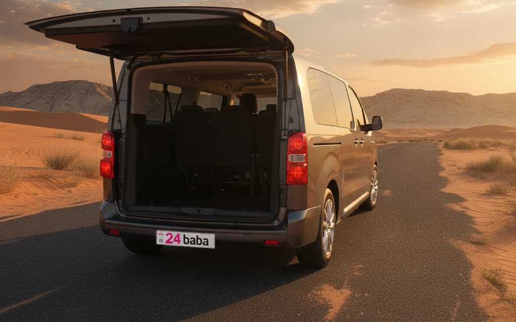 Opel Zafira 2023 Gray trunk space – rental in Dubai