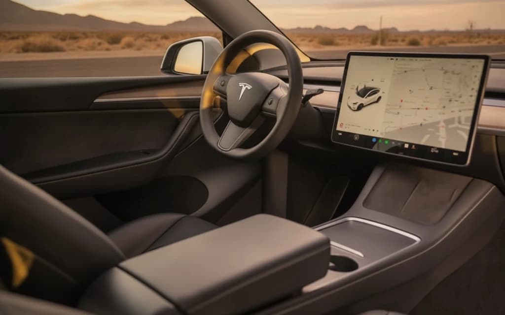 Tesla Model Y Performance 2022 White interior-front view – rental in Dubai