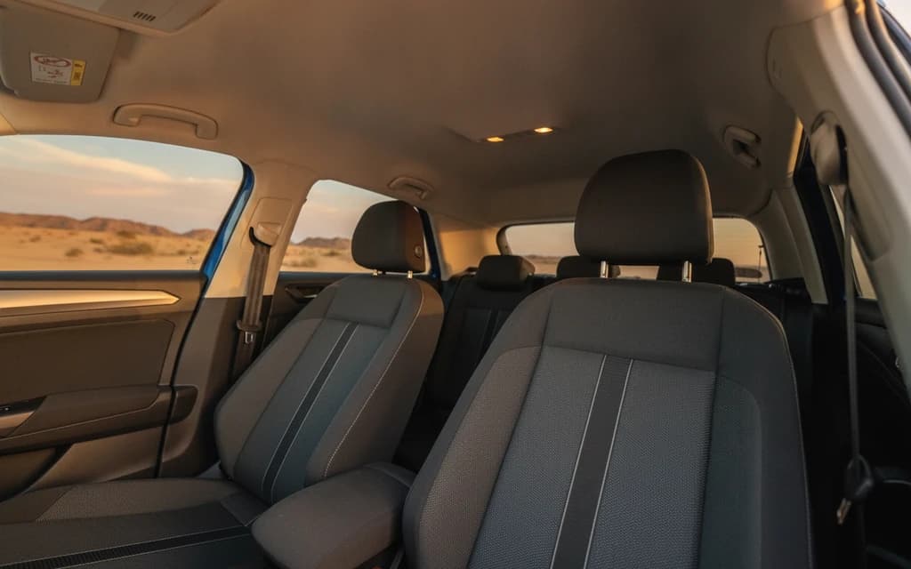 Volkswagen T-Roc 2024 Blue front seats – rental in Dubai