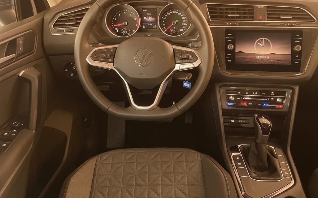Volkswagen Tiguan 2024 Gray dashboard view – rental in Dubai